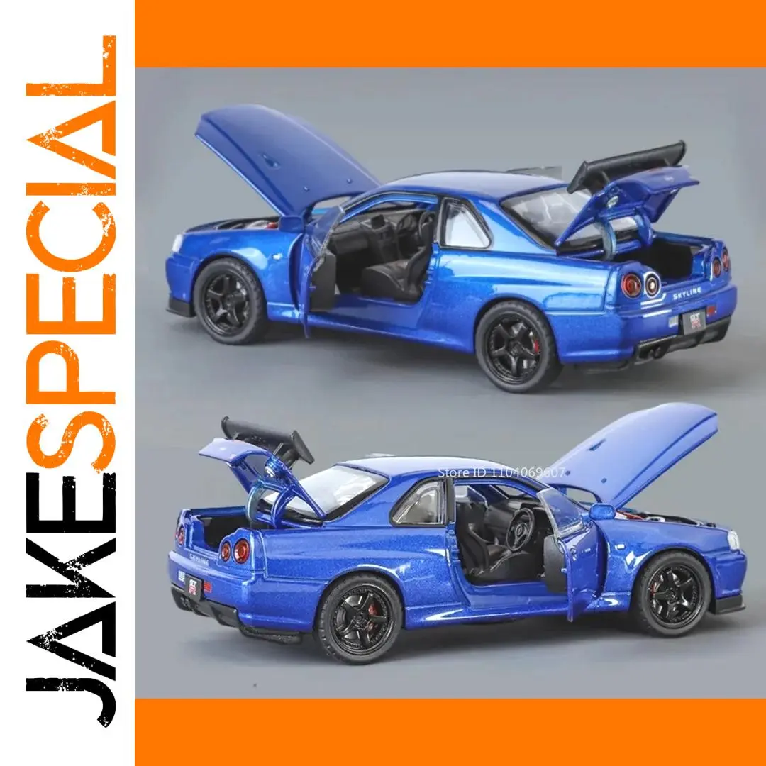 Nissan Skyline GTR R34 Diecast Model (1:32 Scale) 1 Nissan Skyline GTR R34 Diecast Model (1:32 Scale)