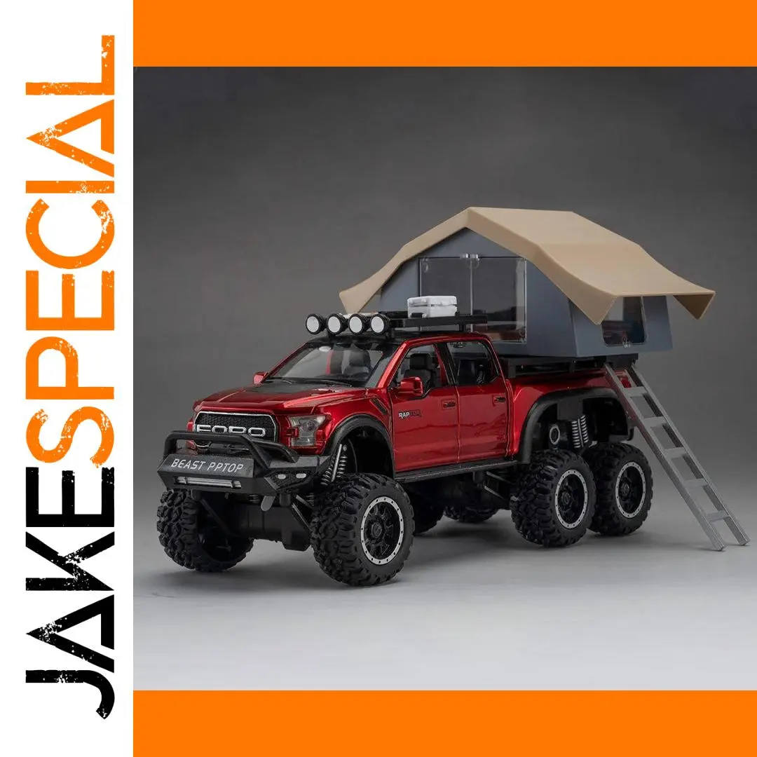 1:24 Ford Raptor F150 Diecast Model in Red 1 1:24 Ford Raptor F150 Diecast Model in Red