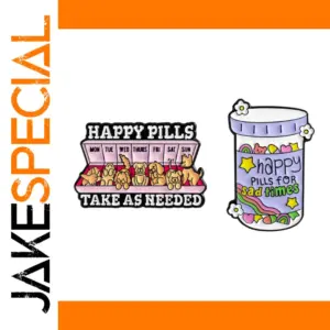 Whimsical Healing Happy Pills Dog Brooch