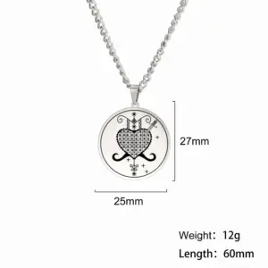 Stainless Steel Vintage Pendant Necklace 9 H0ec1780f876f4501a6b2b3fe5ce6f083h