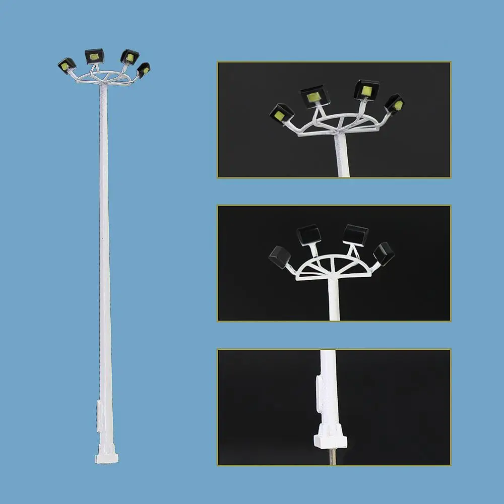 Modern N Scale Plaza Lamp Post Set with LEDs 4 Modern N Scale Plaza Lamp Post Set with LEDs - Image 4