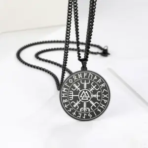 Viking Vegvisir Pendant Necklace Stainless Steel 11 H21c2e5984eb946138613f4dee741d1685
