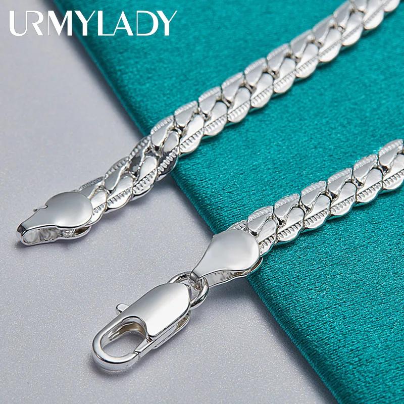 Sterling Silver Geometric Chain Bracelet 4 Sterling Silver Geometric Chain Bracelet - Image 4