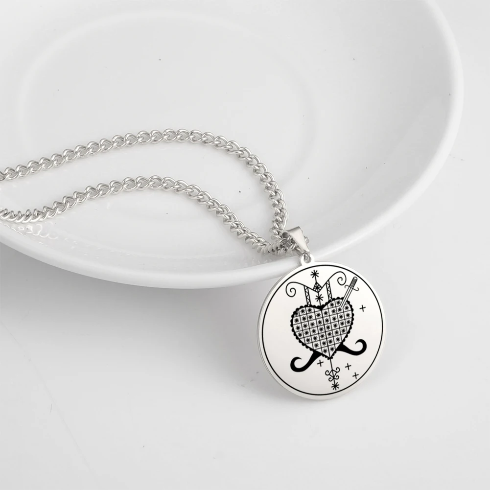 Stainless Steel Vintage Pendant Necklace 4 Stainless Steel Vintage Pendant Necklace - Image 4