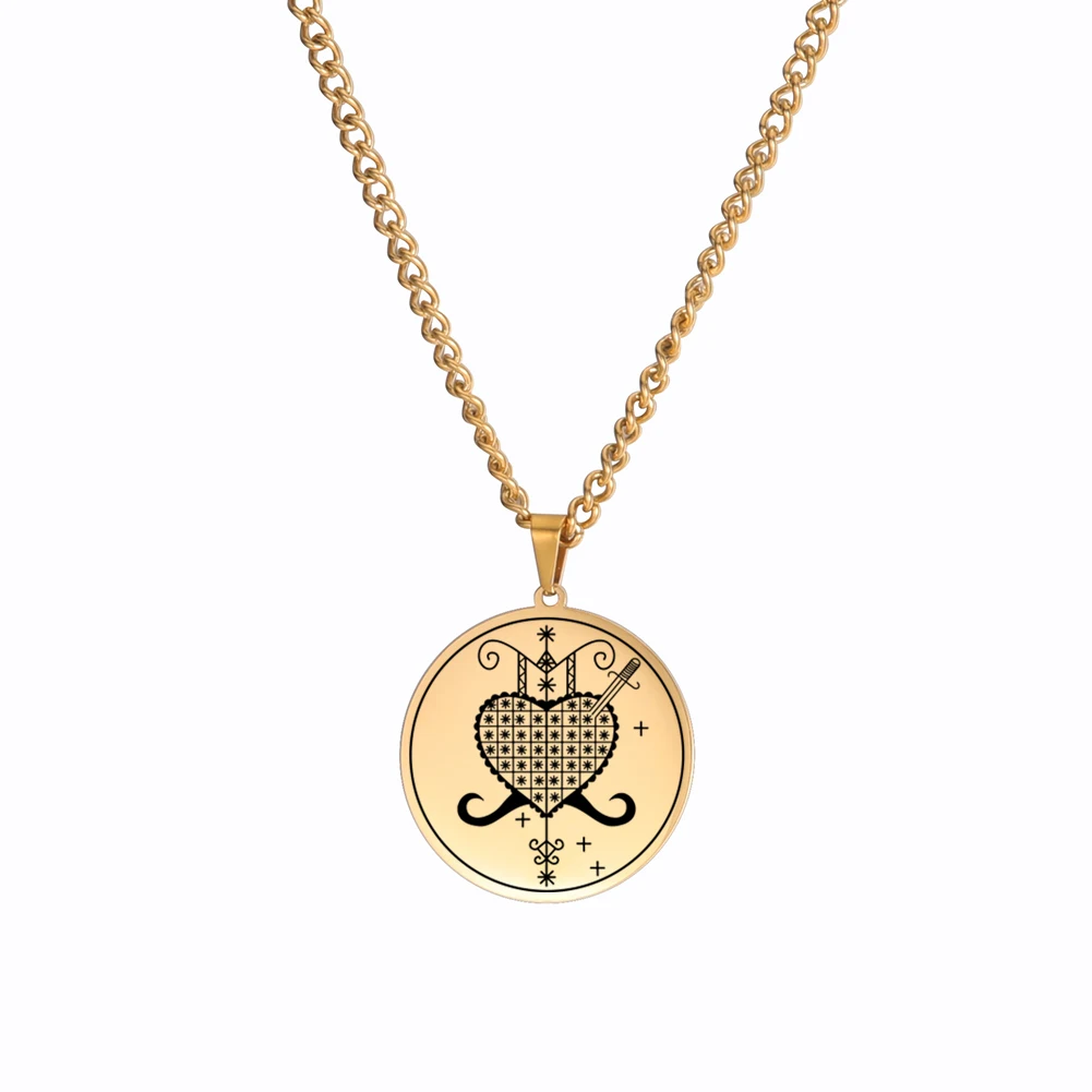 Stainless Steel Vintage Pendant Necklace 8 Stainless Steel Vintage Pendant Necklace - Image 8