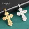 Stainless Steel Dawapara Cross Pendant in Multiple Colors
