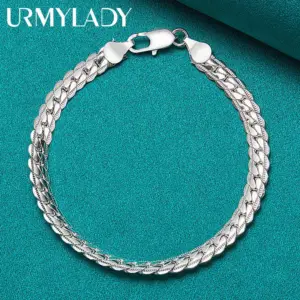 Sterling Silver Geometric Chain Bracelet 8 Habd1fbf98a484d638dae6085d76ec2230