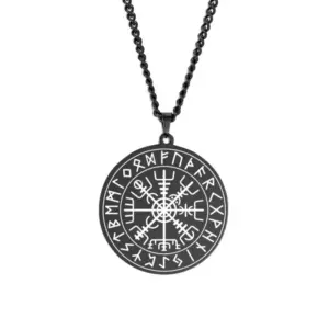 Viking Vegvisir Pendant Necklace Stainless Steel 17 Hc6a35eacd96d443c9b4f69ae3dd7e41a8