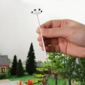 Modern N Scale Plaza Lamp Post Set with LEDs 7 Hdb7044735f3b46a7aca190f47b746224m