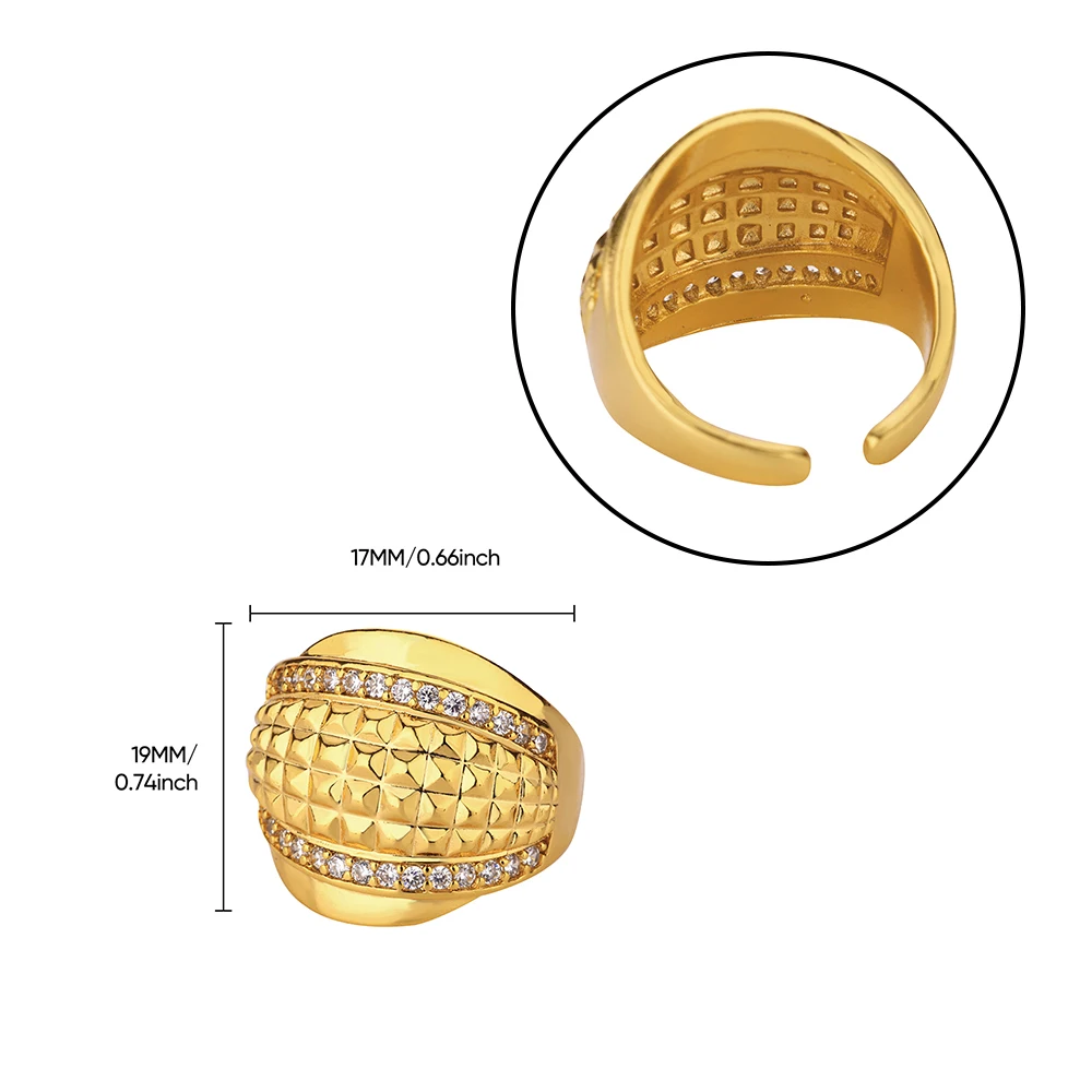 Elegant Gold Stainless Steel Adjustable Ring 9 Elegant Gold Stainless Steel Adjustable Ring - Image 9