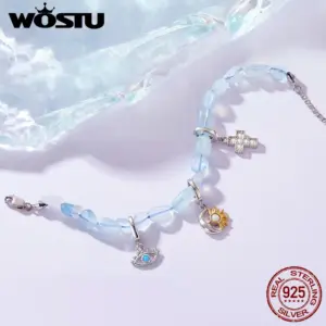 Elegant Silver Charm Bracelet with Symbols 11 S017ab2abaeec40b8991470dc7c979765v