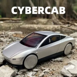 Futuristic Silver Driverless Taxi Model 1:32 Scale