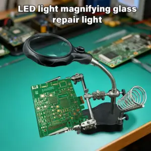 Soldering Iron Stand with 3.5x/12x Magnifier 9 S03a27f9a42634063b35932262121089cW