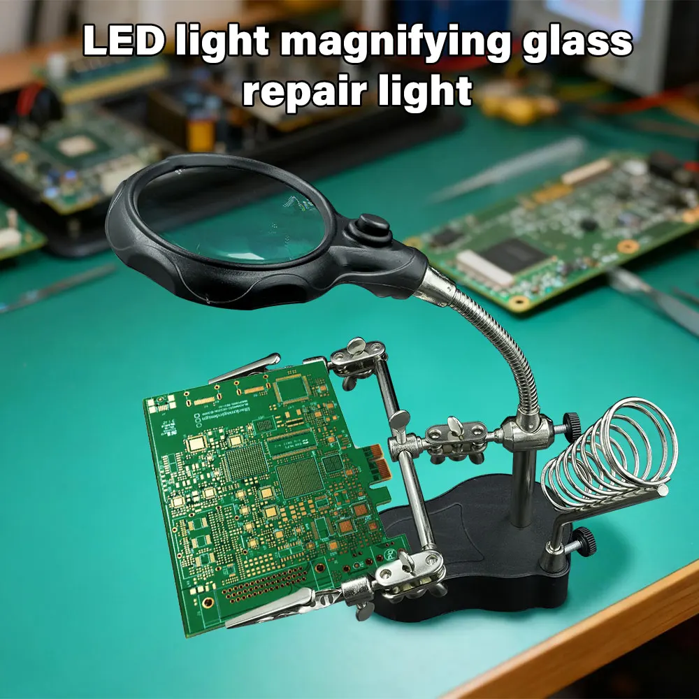 Soldering Iron Stand with 3.5x/12x Magnifier 3 Soldering Iron Stand with 3.5x/12x Magnifier - Image 3
