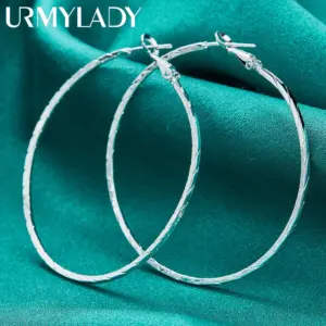 925 Sterling Silver Twisted Rope Hoop Earrings 8 S03aef84abc9b46d0b20171afc2a2ab84j