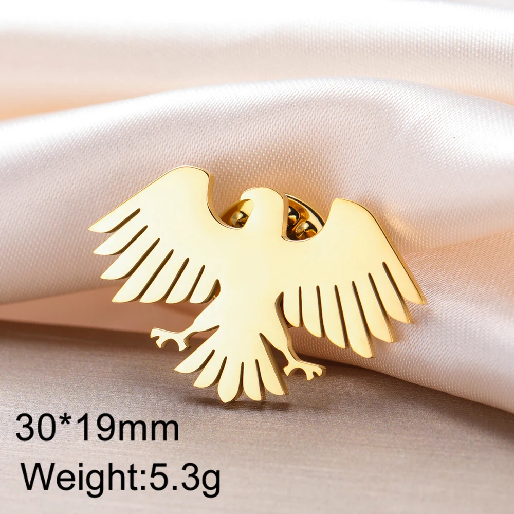 Stainless Steel Eagle Brooch for Style 9 Stainless Steel Eagle Brooch for Style - Image 9