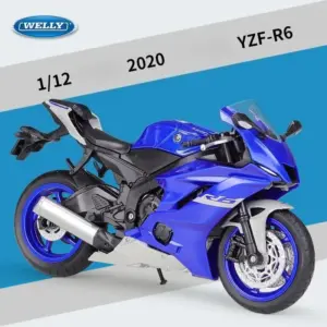 1:12 Diecast Yamaha YZF-R6 Motorcycle Model 10 S047b3b4ff3d84d1584905433d554f7dbO