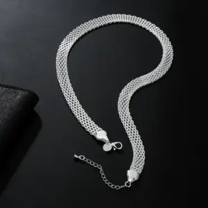 Silver Rope Chain Necklace 3mm, 16-30 in 6 S07e5cf5a68ce4fbc86d1775cc27e85b0F