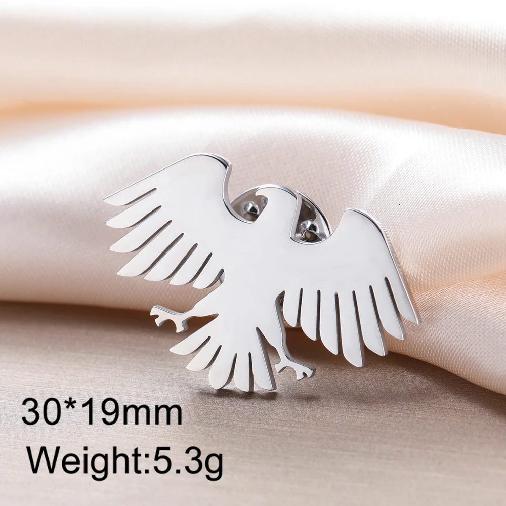 Stainless Steel Eagle Brooch for Style 7 Stainless Steel Eagle Brooch for Style - Image 7
