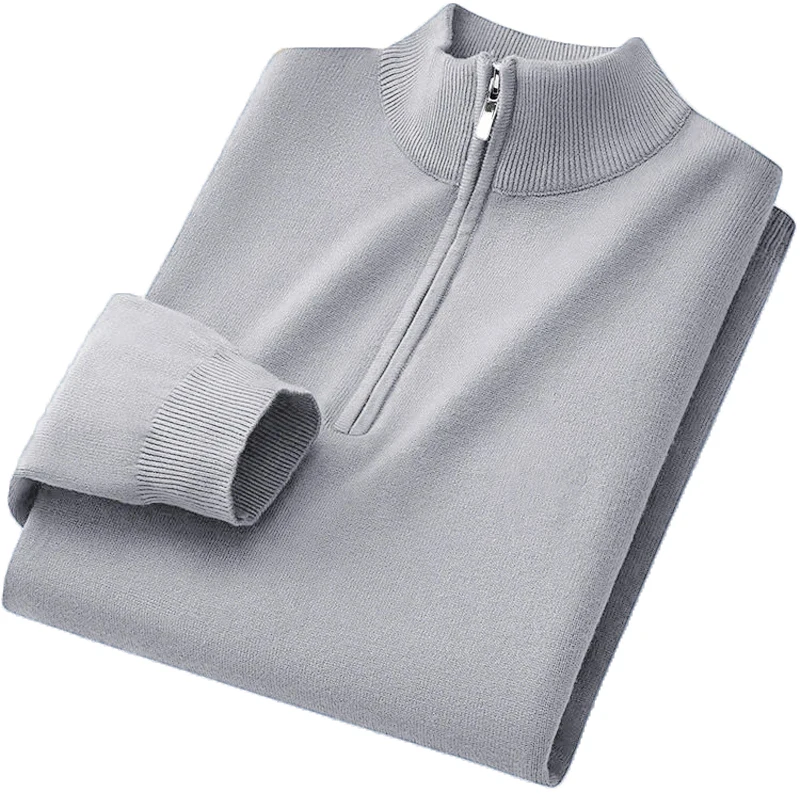 Pink Women's Knitted Pullover with Zipper 4 Pink Women's Knitted Pullover with Zipper - Image 4