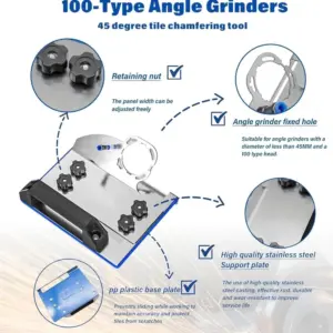 Stainless Steel 45° Tile Chamfer Tool 10 S0b666600f1fe4df0bc4f9018d82fd79dj