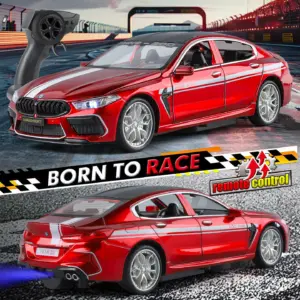 Red Alloy Model Car by MAKEDA 1:24 Scale