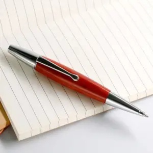 Red Wooden Twist Ballpoint Pen with 0.5mm Tip 9 S0ce0b1574c8d4d9f8145431f96e577e5D