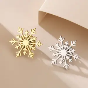 Dawapara Stainless Steel Snowflake Brooch Collection 15 S0dca8023fca74d20a24598e09264feef5