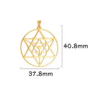 Sacred Geometry Stainless Steel Pendant 14 S0f752cc4653f4b4c9c03018e2f2aac70F