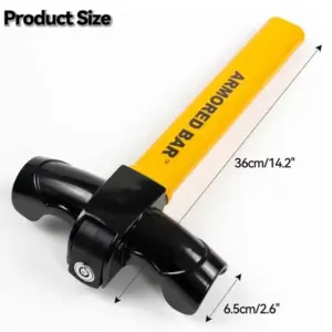 Heavy-Duty Steering Wheel Lock with High Visibility 12 S0f8aea6c820244a29856bd88b40480a9Y