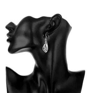 Sterling Silver Heart-Shaped Drop Earrings 7 S0f90196ab96040a2bc76e0a0b3b3fe8a7