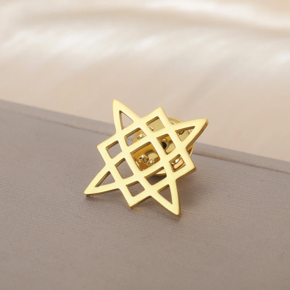 Unisex Stainless Steel Svarog Brooch 5 Unisex Stainless Steel Svarog Brooch - Image 5