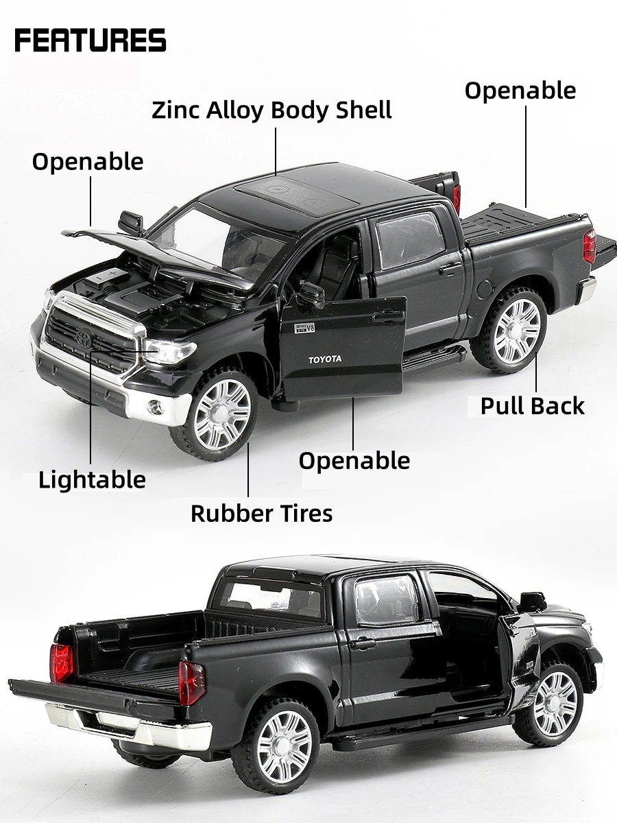 1:32 Toyota Tundra TRD Diecast Model Pickup 2 1:32 Toyota Tundra TRD Diecast Model Pickup - Image 2