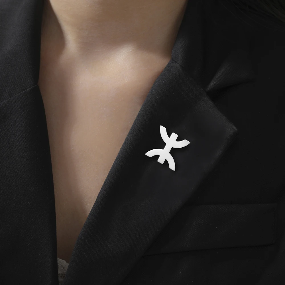 Stainless Steel Berber Brooch for Cultural Elegance 2 Stainless Steel Berber Brooch for Cultural Elegance - Image 2