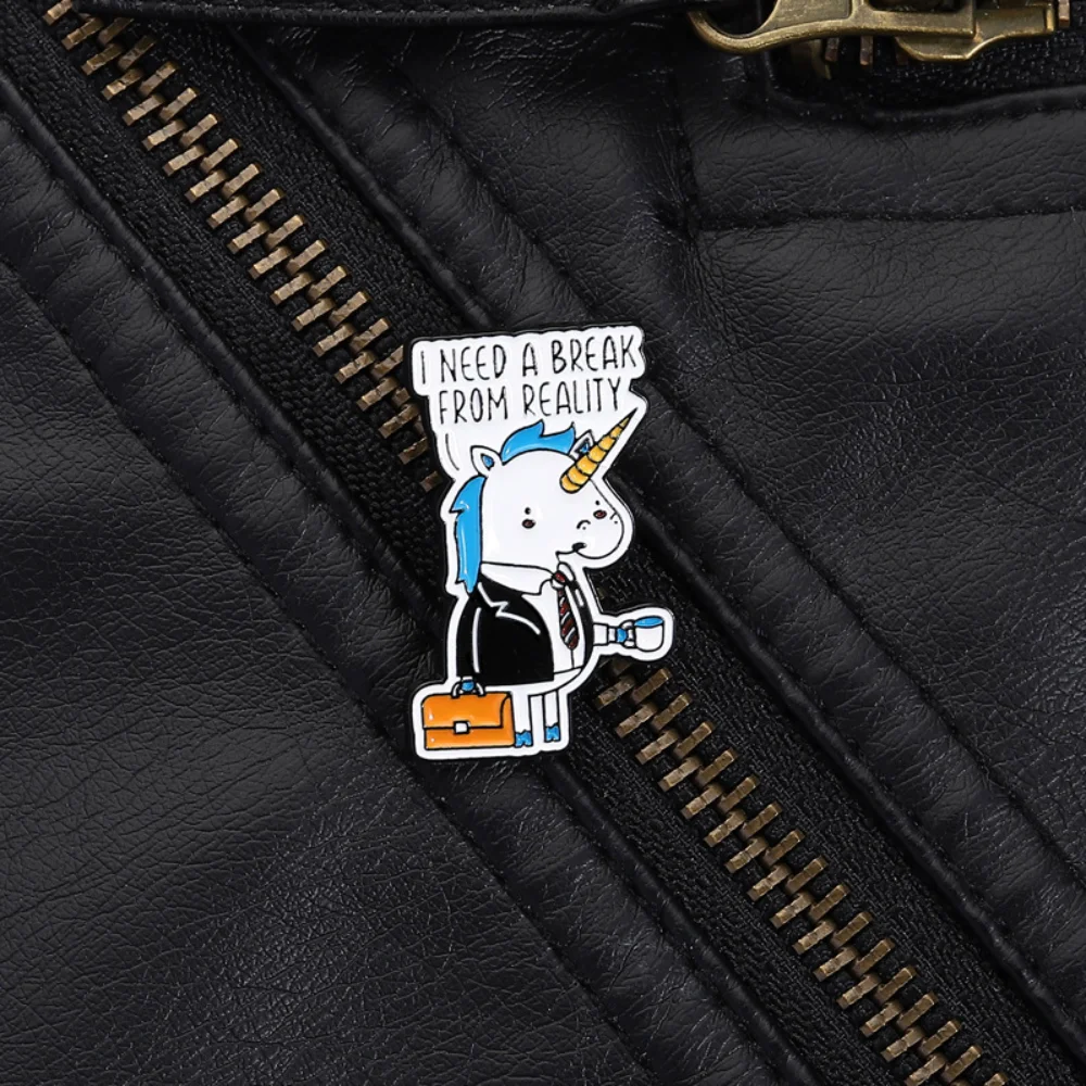 Unicorn Badge Set with "I NEED A BREAK" Quotes 4 Unicorn Badge Set with "I NEED A BREAK" Quotes - Image 4