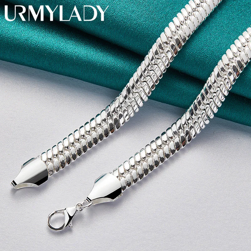 Sterling Silver Snake Chain Necklace 50cm 10mm 5 Sterling Silver Snake Chain Necklace 50cm 10mm - Image 5