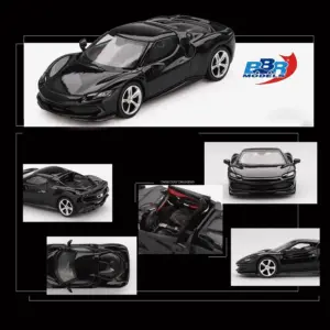296 GTB Black Alloy Model Car Replica 8 S13bda78109714942b216f35ffb5a7650S