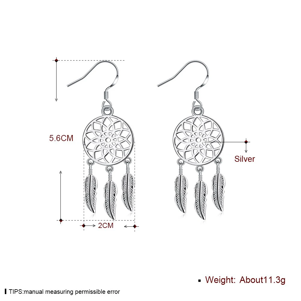 Vintage Sterling Silver Dream Catcher Earrings 2 Vintage Sterling Silver Dream Catcher Earrings - Image 2