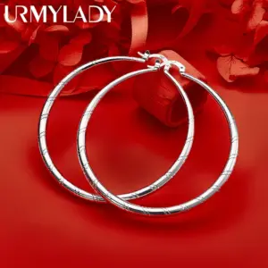 Elegant Sterling Silver Hoop Earrings for Women 8 S148ffc1e587c4c508e1bcd1d1773ab93e