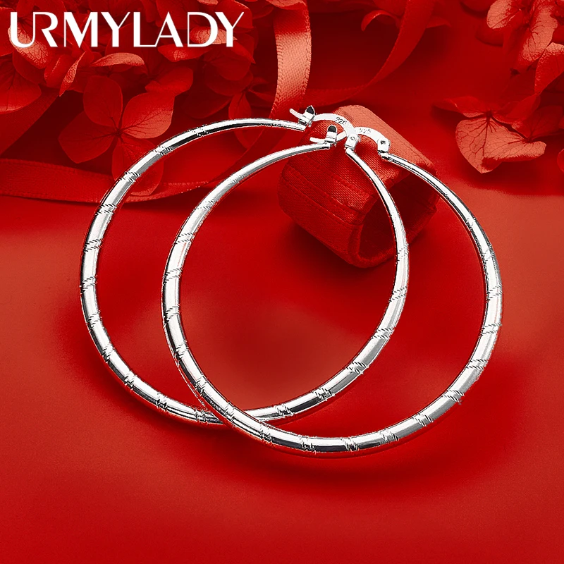 Elegant Sterling Silver Hoop Earrings for Women 3 Elegant Sterling Silver Hoop Earrings for Women - Image 3