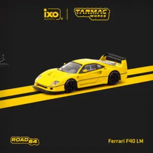 Yellow Ferrari F40 LM Diecast Model 1:64 Scale 9 S14fafe8fe4fb44dda842490cb55fb88bq