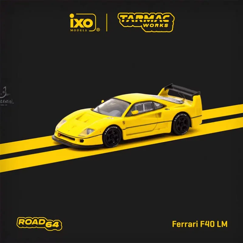 Yellow Ferrari F40 LM Diecast Model 1:64 Scale 3 Yellow Ferrari F40 LM Diecast Model 1:64 Scale - Image 3