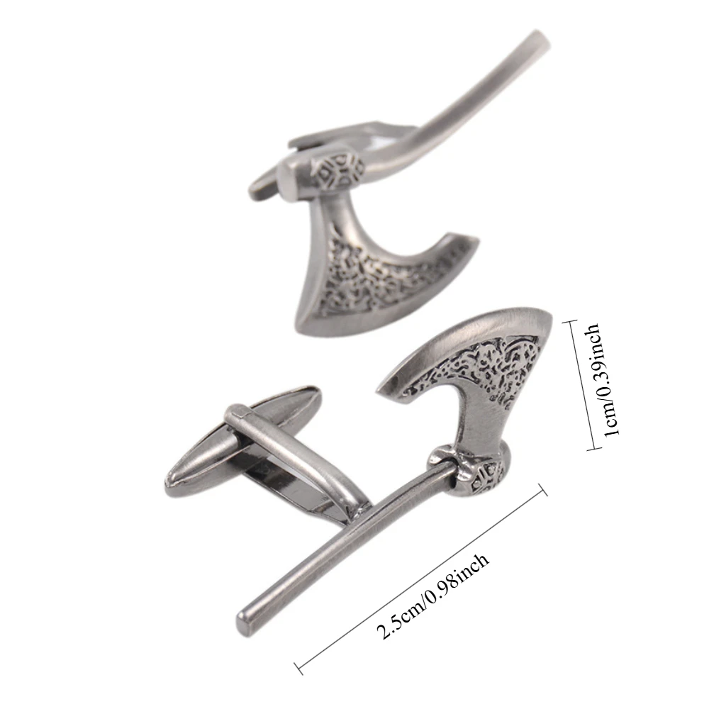 Vintage Axe-Shaped Cufflinks for Men and Women 2 Vintage Axe-Shaped Cufflinks for Men and Women - Image 2