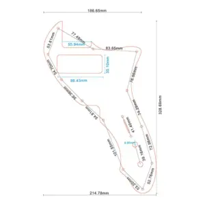 Black Pickup Guard for Tele 69 Thinline 15 S1a04b9c2a4494ff7a36c53dbcfa75ab1x