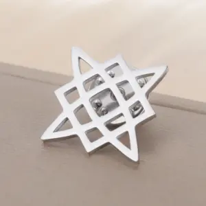 Unisex Stainless Steel Svarog Brooch 15 S1c3de425ea2c4dfeb392d5f7a6b04d97B