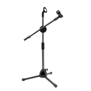 Black Microphone Stand for Performances 15 S1caa78244da14eb386e68387caef0b64G