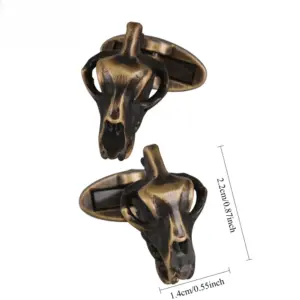 Vintage Dinosaur Skull Cufflinks in Light Grey 8 S1d3054b279a54cf38570ad52b0dc3053A