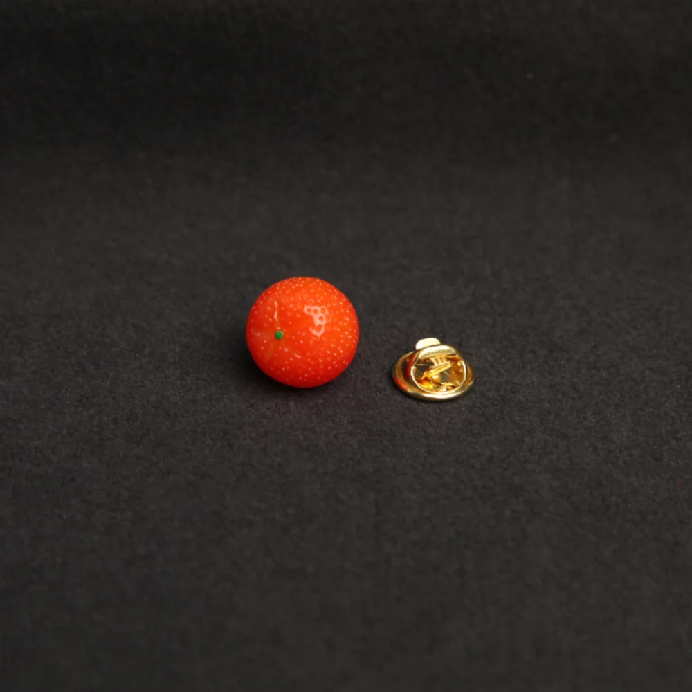 Vibrant Citrus Resin Brooch Set 6 Vibrant Citrus Resin Brooch Set - Image 6