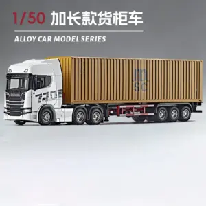 White 1:50 Scale Scania Double-Deck Flatbed Model 18 S21ccb202a3a742129531db7456cb600fc