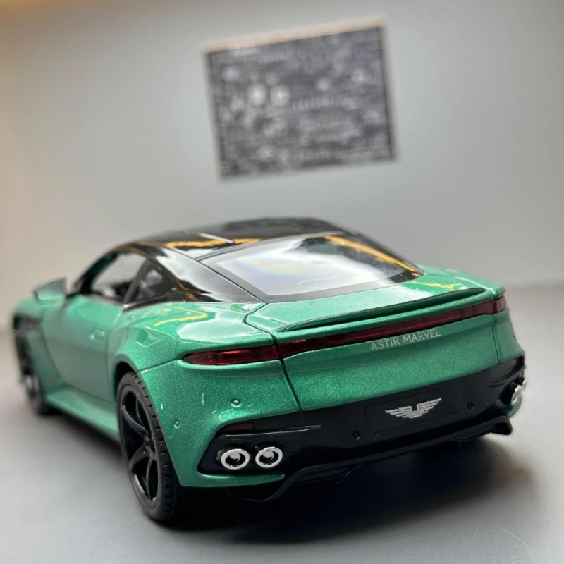 Green Aston Martin DBS Superleggera Diecast Model 1 Green Aston Martin DBS Superleggera Diecast Model